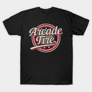 Graphic Aesthetic Arcade Proud Name Circle Vintage Art T-Shirt